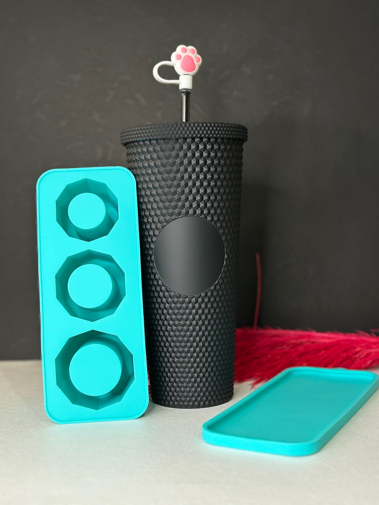 Black Studded tumblers