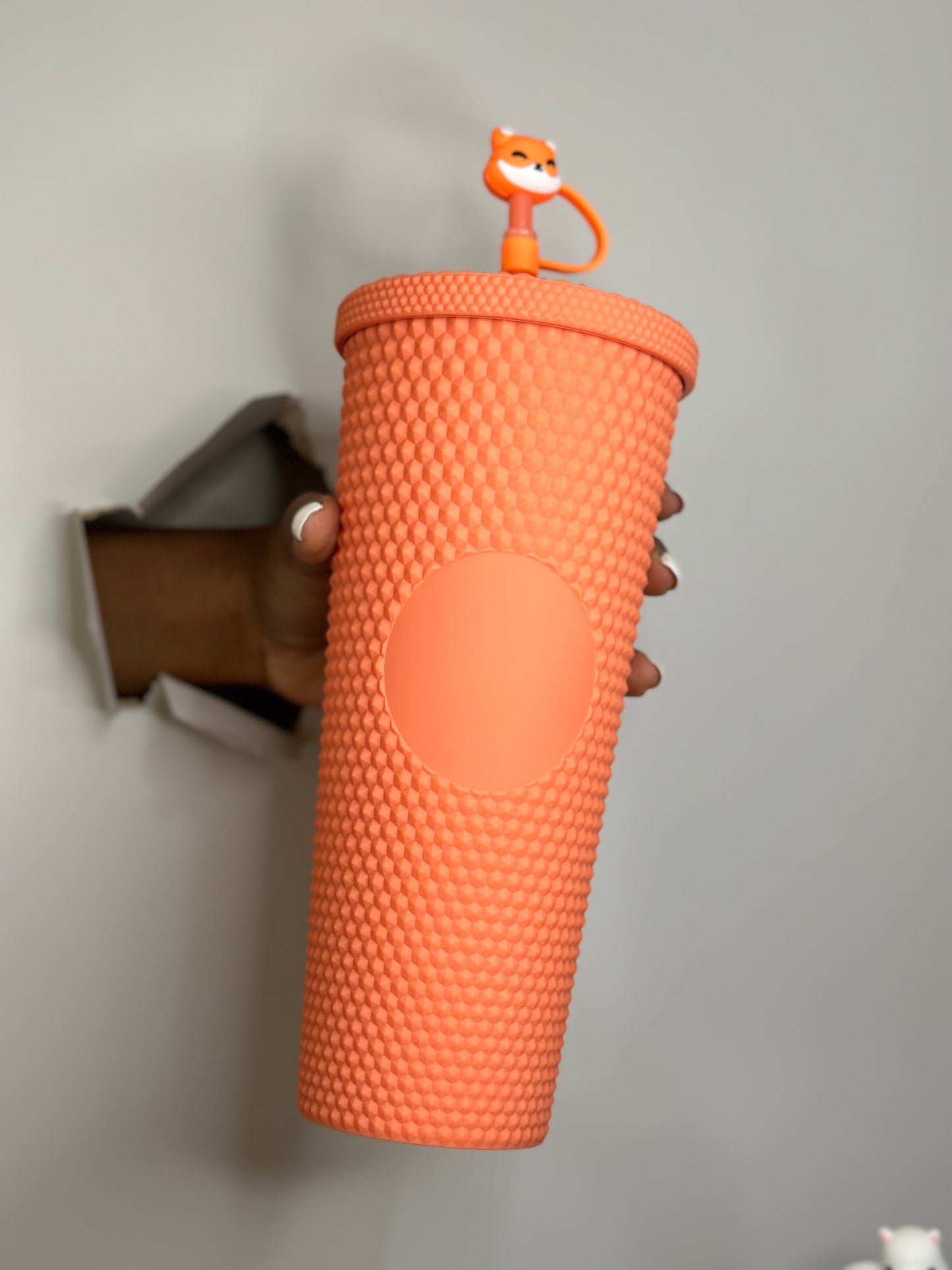 Orange Studded tumbler