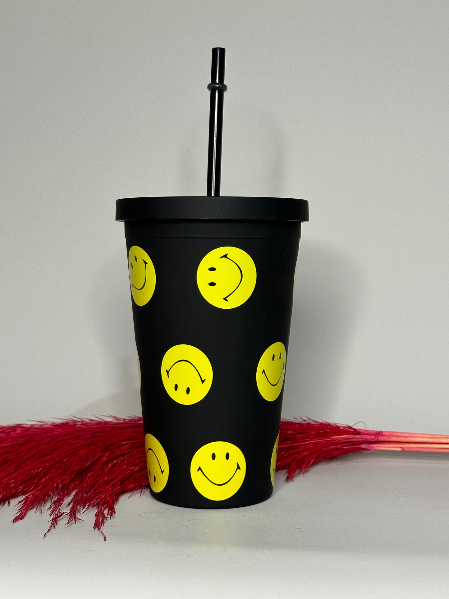 Black Emoji Acrylic tumblers