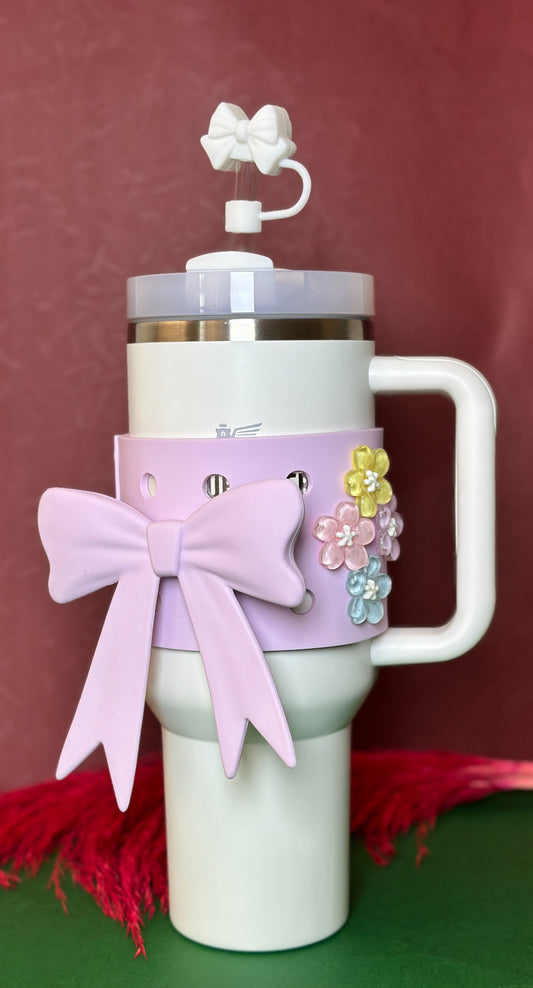 PURPLE BOW ACCESSORIES.