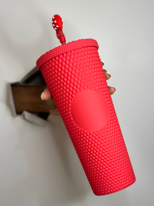 Red Studded tumblers
