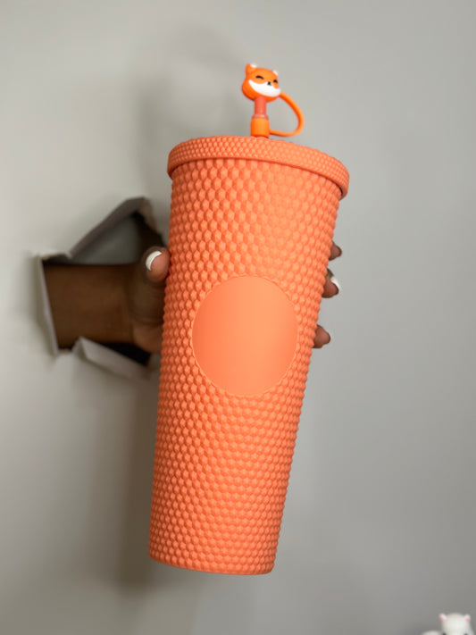 Orange Studded tumbler