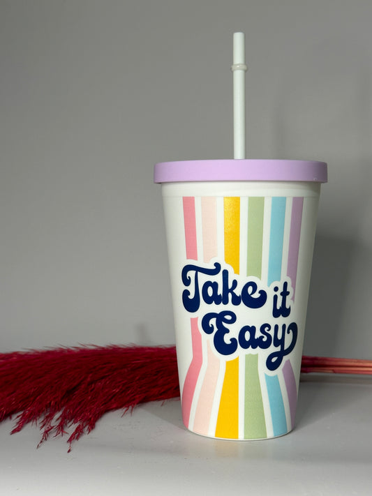 Take It Easy Water Acrylic Tumblers